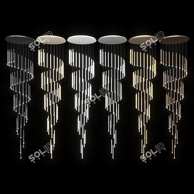 Spiral Pendant Chandelier Integrator IT-669 3D model image 3