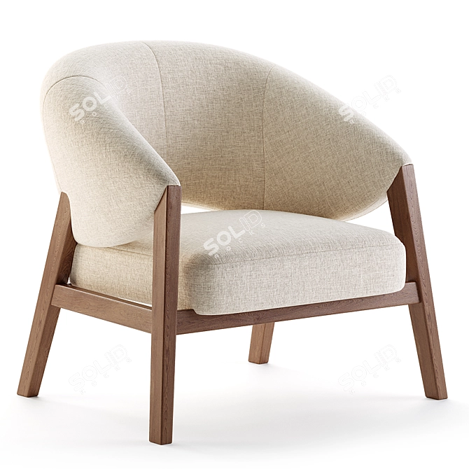Modern Apora Armchair: Corona Render 3D model image 2