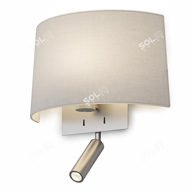 Elegant Designer Wall Lamp 3D model image 3