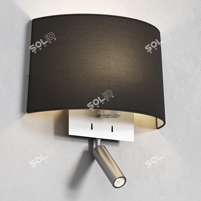 Elegant Designer Wall Lamp 3D model image 6