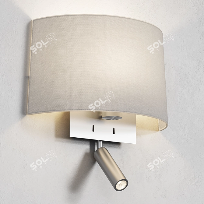 Elegant Designer Wall Lamp 3D model image 7