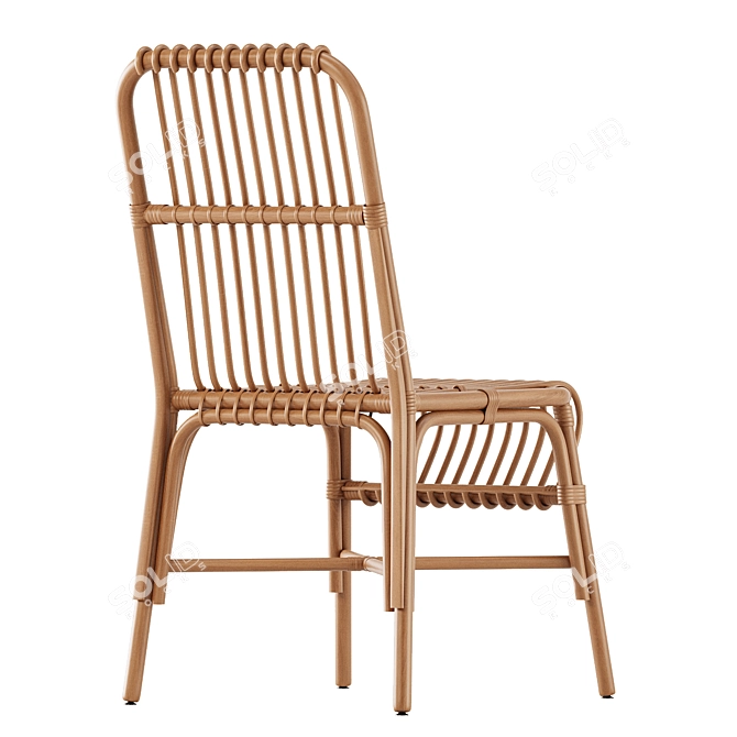 Valerie Vintage Rattan Chair 2017 3D model image 4