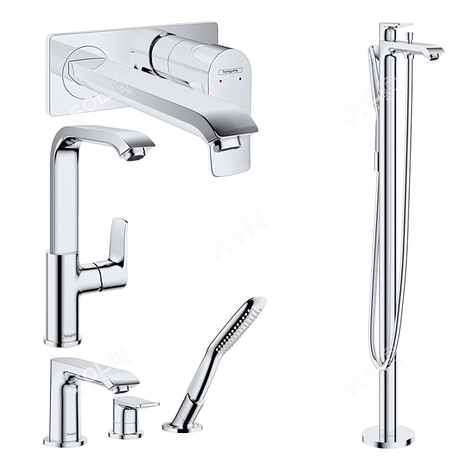 Hansgrohe Metris Mixer Set 3D model image 1