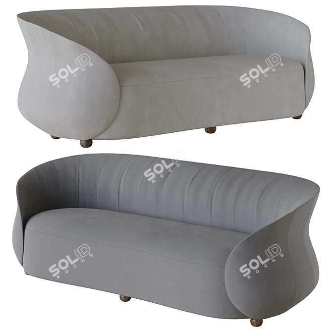 Verona Sofa: Elegant 3D Model 3D model image 1