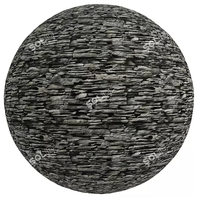 Stacked Stone Texture Set | 4K 3D model image 4