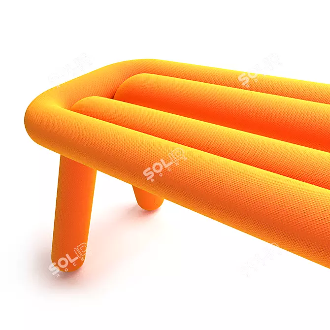 Graphic 2-Seater Bold Bench 3D model image 3