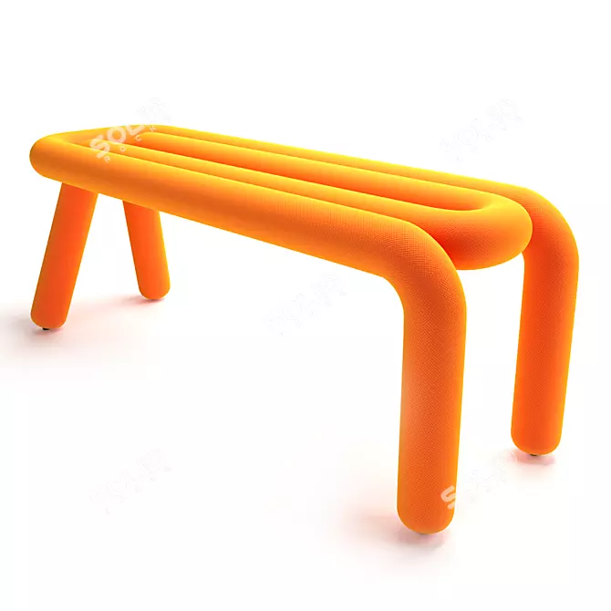 Graphic 2-Seater Bold Bench 3D model image 4