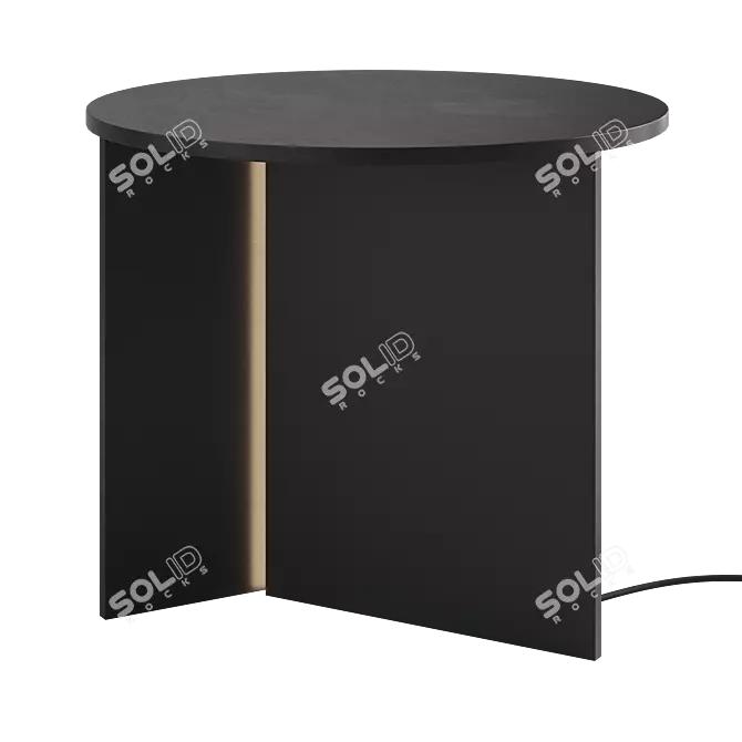 Modern LED Side Table Stella 3D model image 4