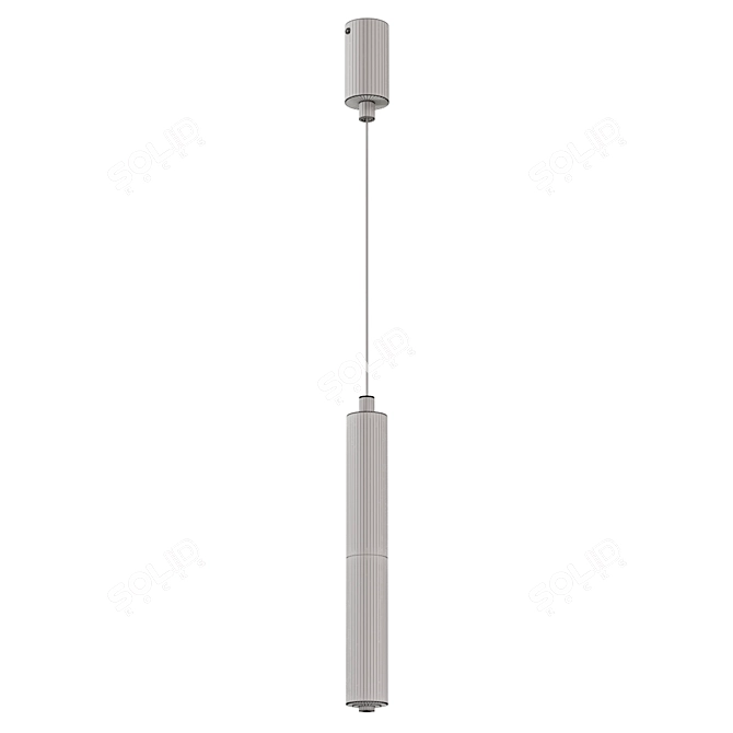 Sleek Pendant Light Fixture 3D model image 4