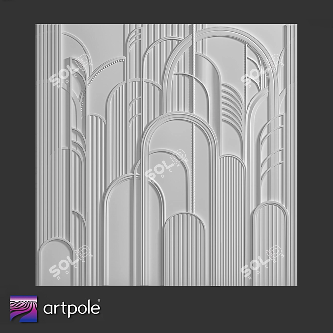 German Technology Gypsum Panel 3D model image 1