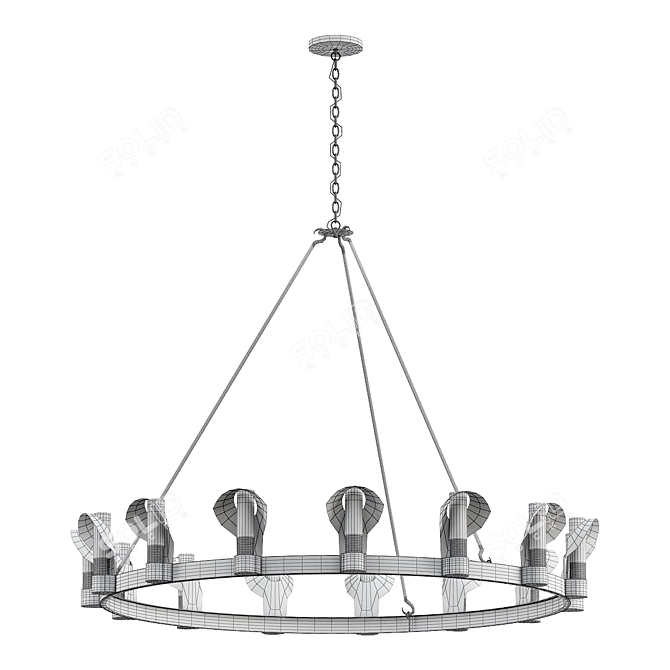 Presidio 15 Chandelier VRay Lighting 3D model image 4