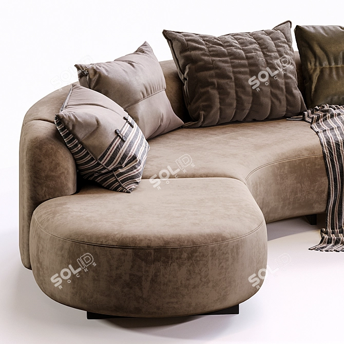 Luxury Outdoor Björn L Sofa 3D model image 3