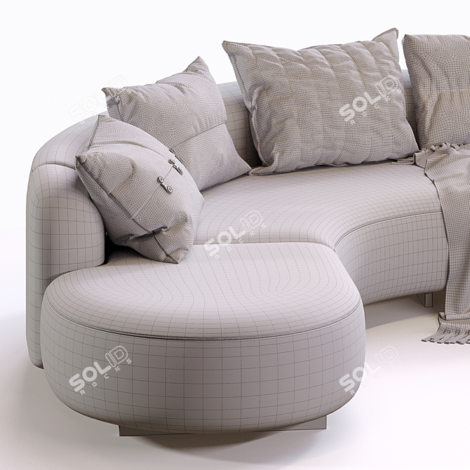 Luxury Outdoor Björn L Sofa 3D model image 5