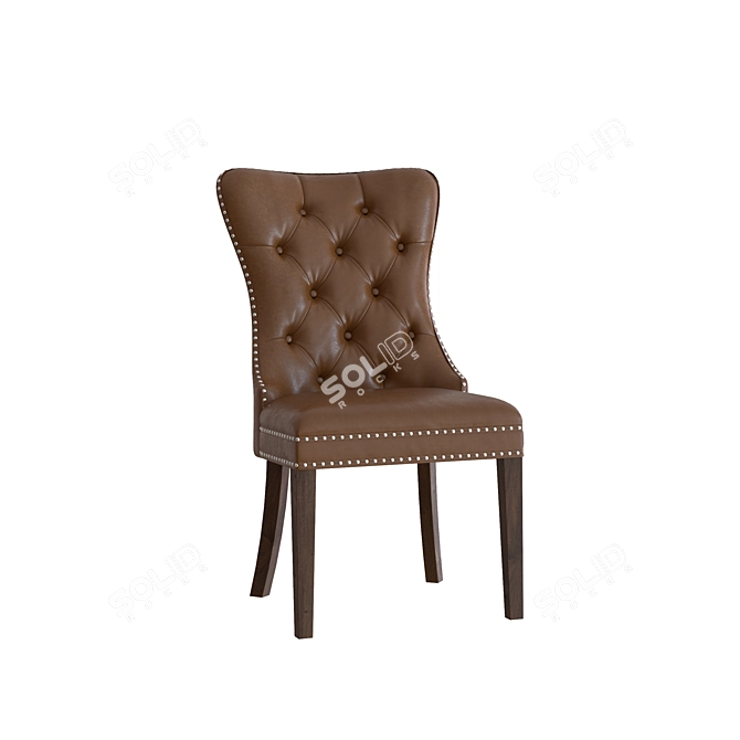 Modern Rocking Side Chair 3D model image 3