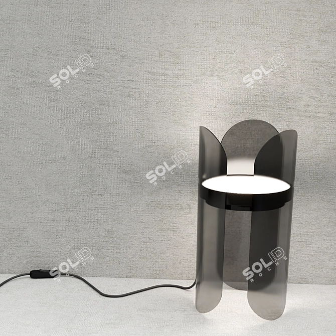 Modern LED Metal Table Lamp 3D model image 2