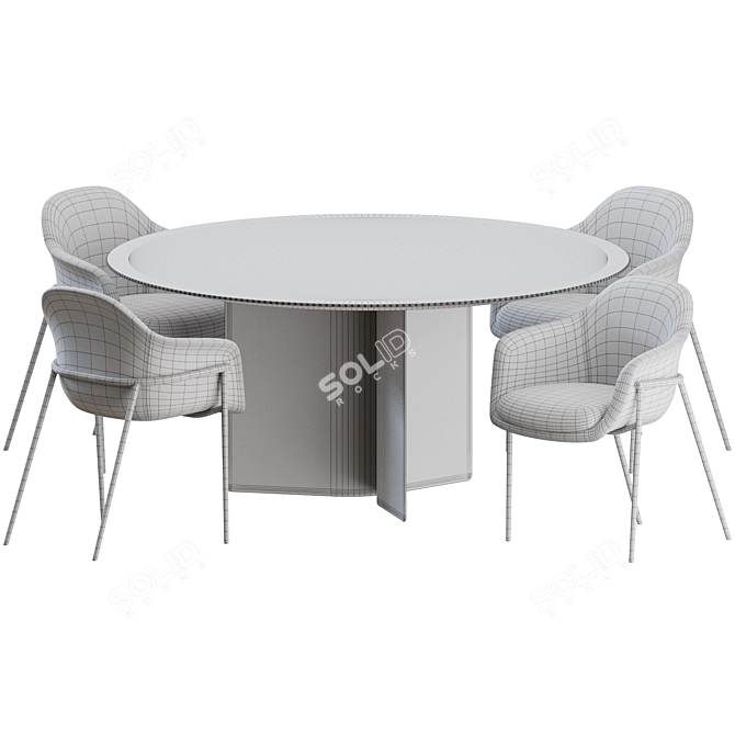 Marelli Chia Chair Wave Set 3D model image 4