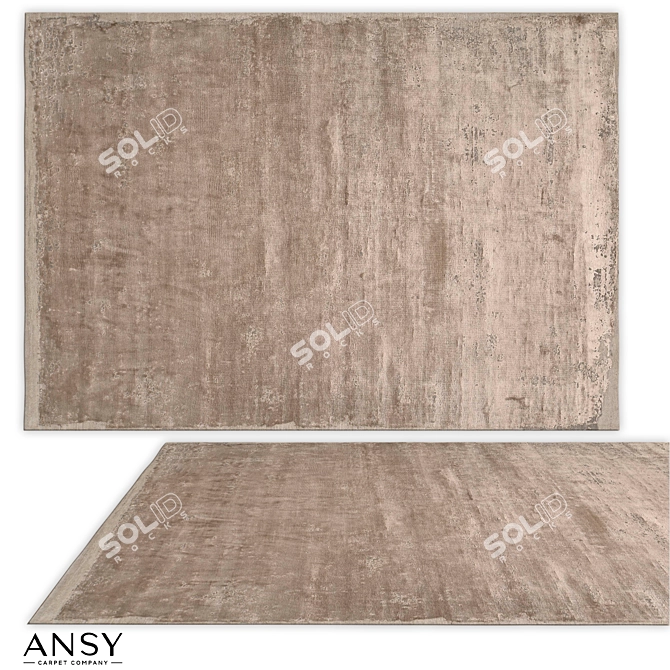 Handwoven Modern Coventry Rug by ANSY 3D model image 1