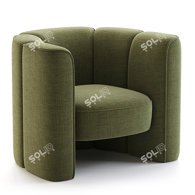 Elegant Mila Chair: 3D Model 3D model image 2