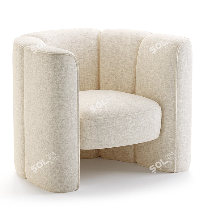 Elegant Mila Chair: 3D Model 3D model image 3