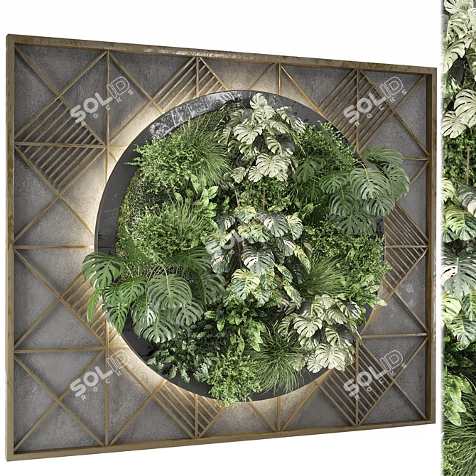 Vertical Indoor Garden Set 1205 3D model image 1