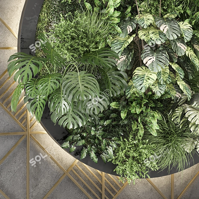 Vertical Indoor Garden Set 1205 3D model image 2