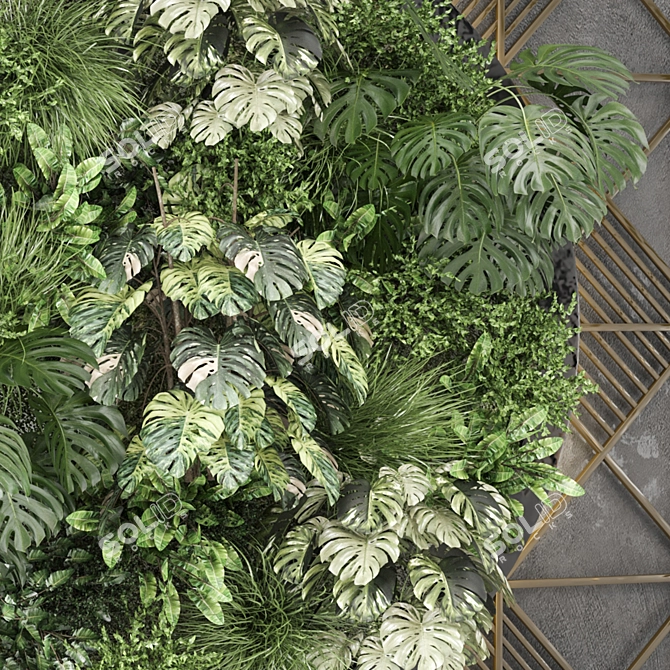 Vertical Indoor Garden Set 1205 3D model image 3