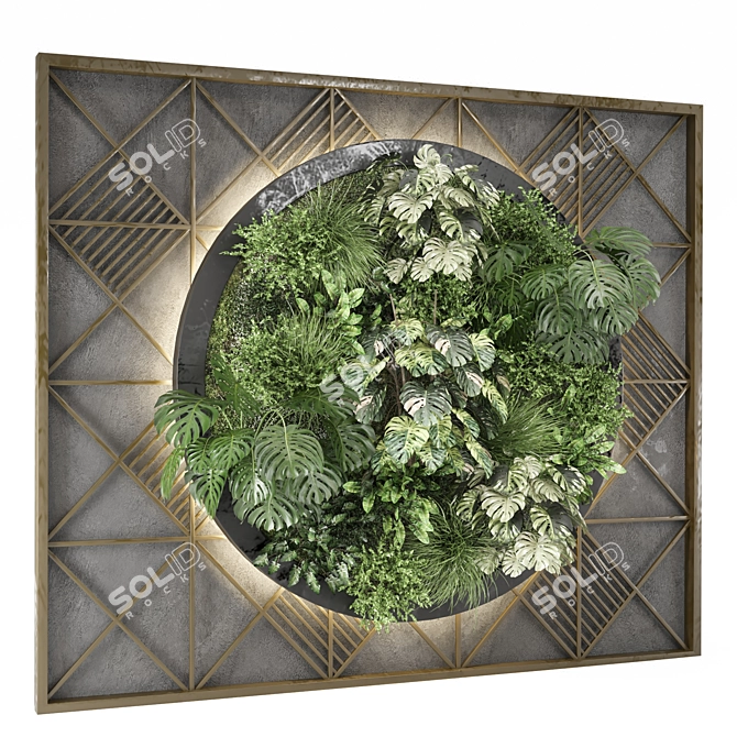 Vertical Indoor Garden Set 1205 3D model image 4