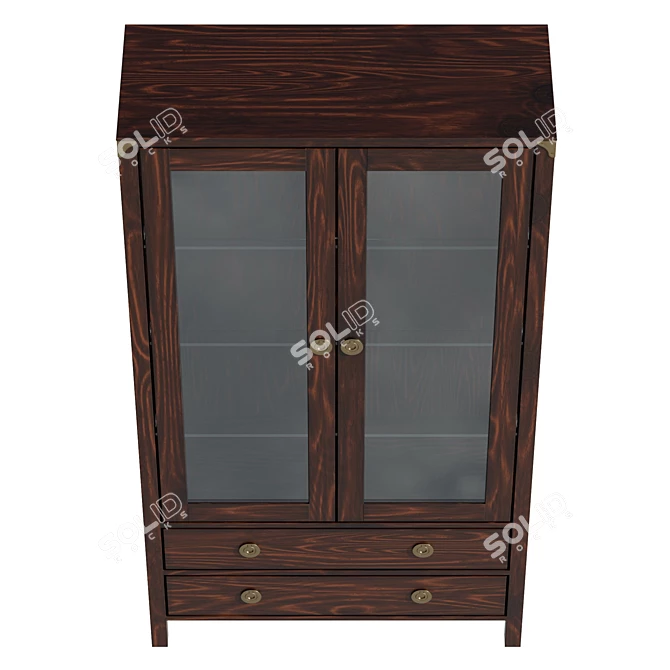 Balmoral Display Unit in Ivory 3D model image 3