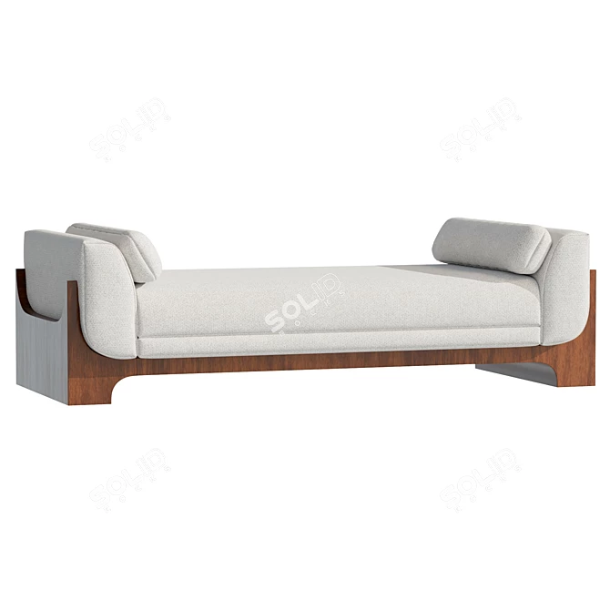 Luxury Bouclé Sheba Daybed (8192x8192 Texture) 3D model image 1
