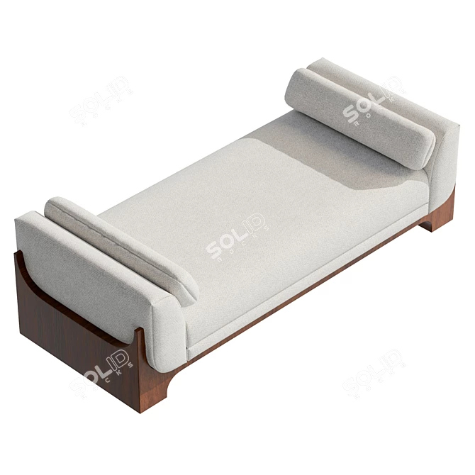 Luxury Bouclé Sheba Daybed (8192x8192 Texture) 3D model image 5