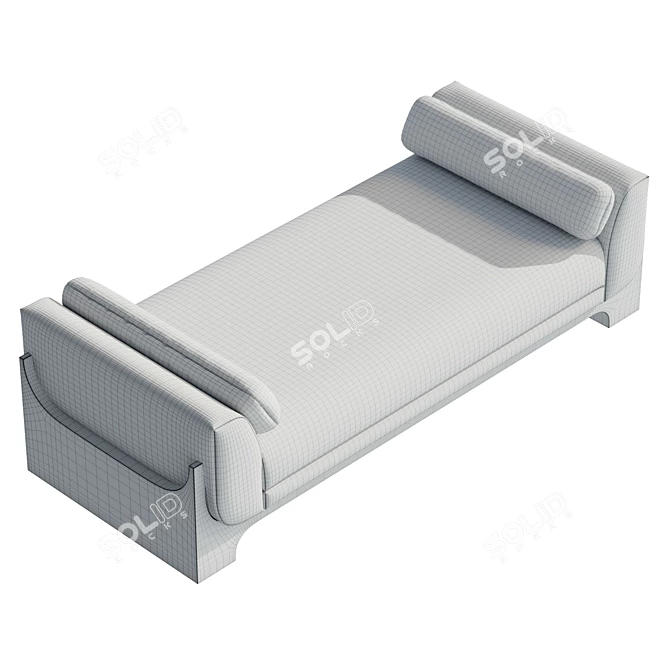 Luxury Bouclé Sheba Daybed (8192x8192 Texture) 3D model image 6