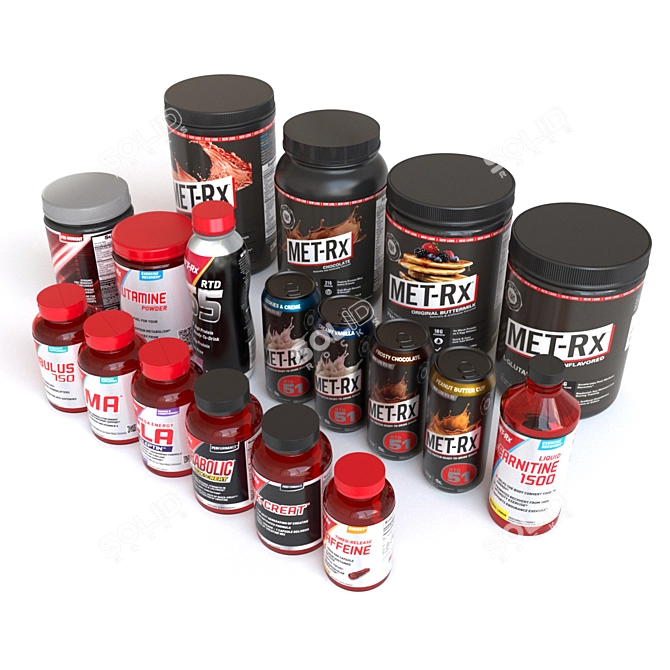 Metrix Supplement Variety Pack 3D model image 2