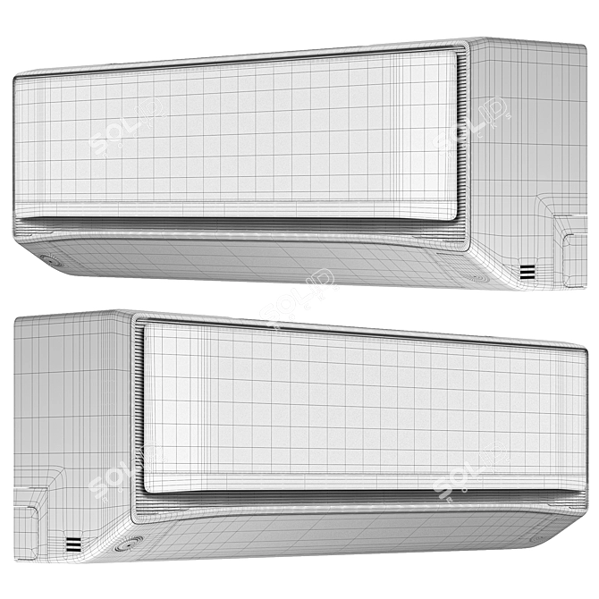 Hitachi iZen 1.5 Ton AC 3D model image 2