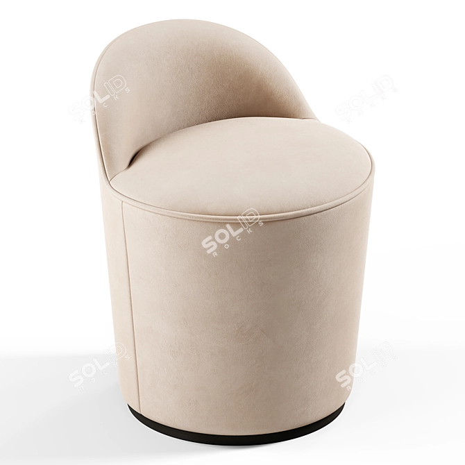 Seamless Textured Lounge Chair - 3D Model 3D model image 2