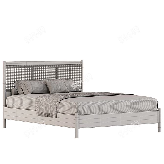 Joybird Cleo Bed: Modern Elegance 3D model image 4