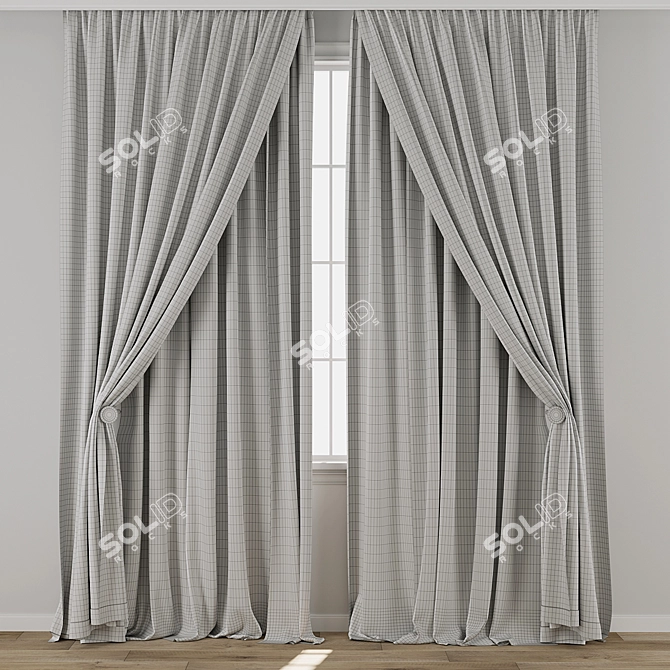  Curtain 892 3D Model Set 3D model image 3