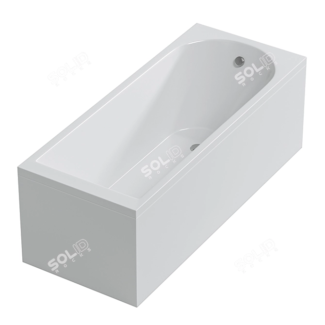 Luxury AM-PM Acrylic Bath 3D model image 3