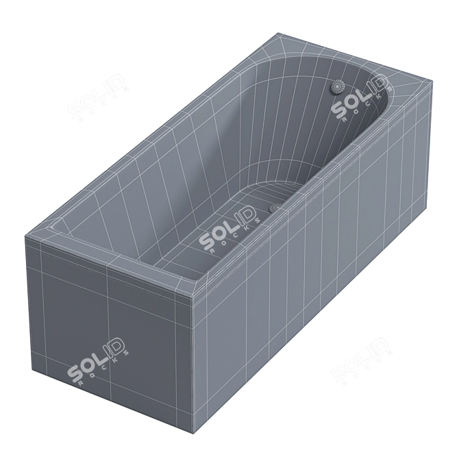 Luxury AM-PM Acrylic Bath 3D model image 4