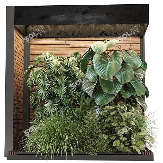 Green Haven Indoor Plants Set 3D model image 1