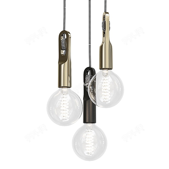 ImperiumLoft Hanging Pendant Light 3D model image 1