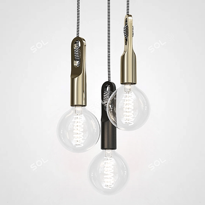 ImperiumLoft Hanging Pendant Light 3D model image 2