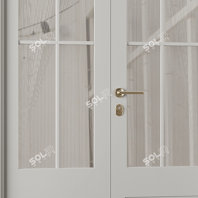 Modern 2016 Entrance Door Set 3D model image 3