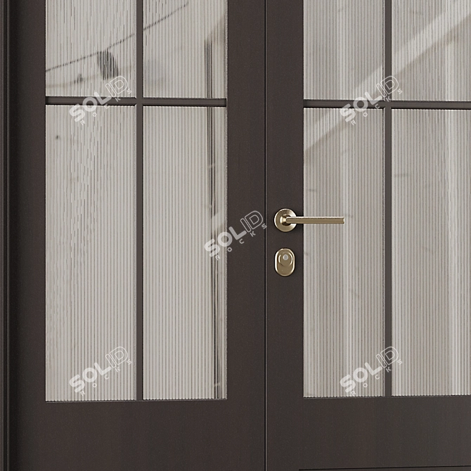 Modern 2016 Entrance Door Set 3D model image 4