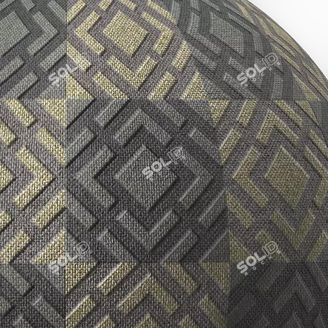 Stitched Fabric Sbsar 4k Seamless 3D model image 3