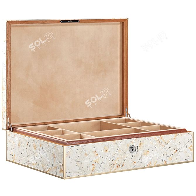 Versatile Decorative Jewellery Boxes 3D model image 4