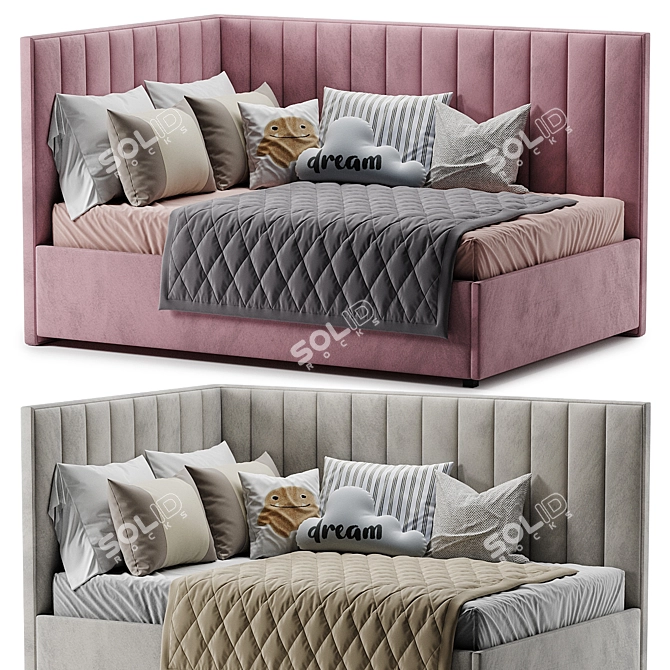Modern Lipstik Bed 2017 3D model image 1
