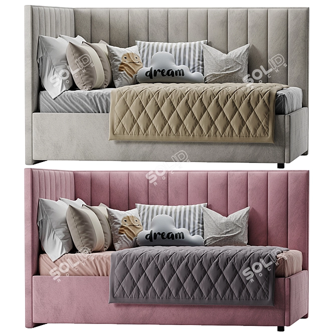 Modern Lipstik Bed 2017 3D model image 2