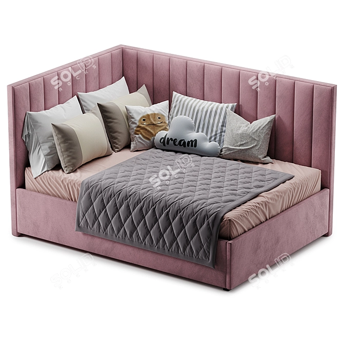 Modern Lipstik Bed 2017 3D model image 3