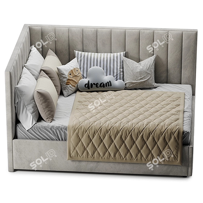 Modern Lipstik Bed 2017 3D model image 4