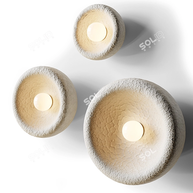 Sleek SONIAH Medium Sconce 3D model image 1